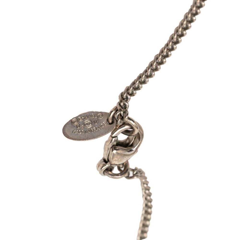 CHANEL Authentic Silver Logo Necklace - Picture 5 of 6